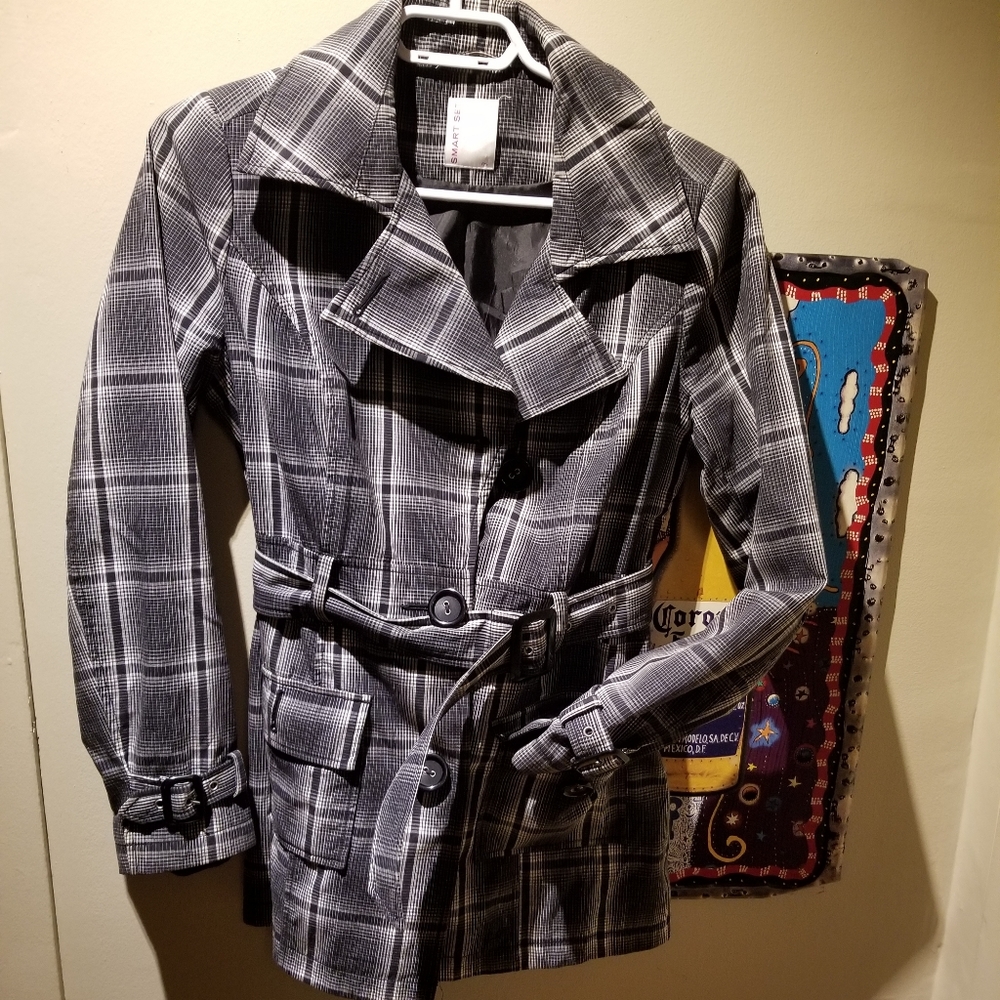SMART SET Trench Coat (Size Small) - Picture 3 of 9